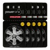 PowerOne Evolution Size 10 Hearing Aid Batteries - 1.45V Zinc