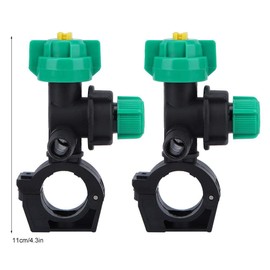 AUNMAS Fan Misting Nozzle, 2Pcs External Thread Agricultural Sprayer Fan Shaped Spraying Nozzle for Garden Watering