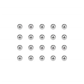 BOXONLY 304 Stainless Steel Ball, Precision Grade G100 Balls,Steel Ball,Bearing Balls Durable, Versatile, 2.5mm,50pcs