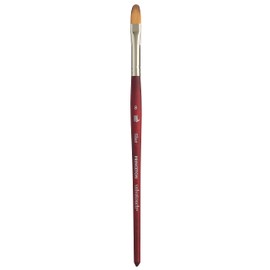 Princeton Velvetouch, Series 3950, Paint Brush for Acrylic, Oil and Watercolor, Filbert, 8