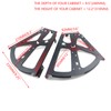 Coshar 4Pcs 2 Layers Shoes Drawer Cabinet Hinges Stainless Steel