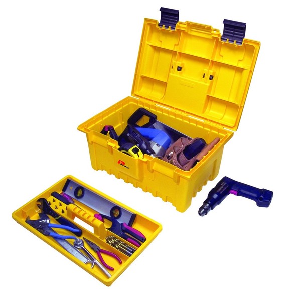 Plano Power Tool Box with Lift-Out Tray 19" Yellow