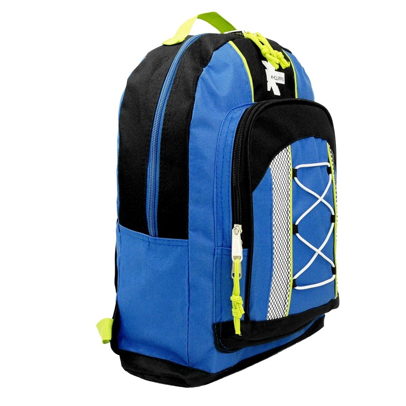 K-Cliffs 15 Inch Lightweight Water-Resistant Backpack with Adjustable Straps |