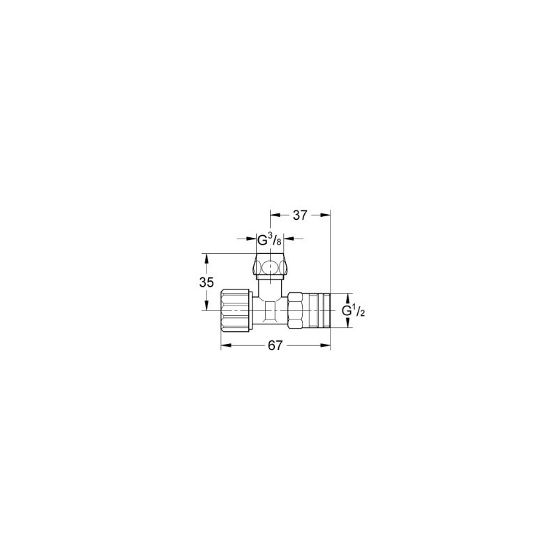 Grohe 43821000 Angle Valve