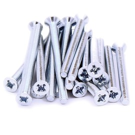 M4 (4mm x 50mm) Pozi Countersunk Machine Screw (Bolt) - Steel (Pack of 20)