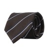 The Shirt Studio Brown Modern Stripe Manual Tie