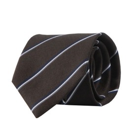 The Shirt Studio Brown Modern Stripe Manual Tie