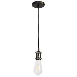 Hudi Fyier E27 Vintage Retro Pendant Light Chandelier Antique Edison Lamp Base 110-250V Copper Socket Adapter (Pearl Black)
