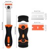 MUNSKT Double Edge Window Scraper and Hob Scraper with Long