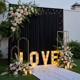 10ft x 14ft Black Backdrop Curtains for Parties, Silky Photography Backdrop Wrinkle Free Black Curtain Backdrop Drapes for Wedding Banquet Birthday Baby Shower Home Decor Background, 2 Panels