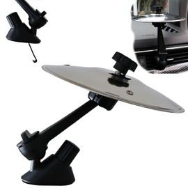 Ainovi Car Cymbal Air Vent – Clip-On Mini Crash Cymbal for Car Vent | Portable Universal Drum Cymbals for Music Lovers & Drummers (Sliver)