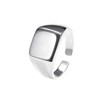 Signet Ring Square 925 Sterling Silver, Precious metal