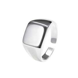 Signet Ring Square 925 Sterling Silver, Precious metal