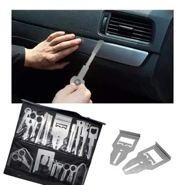MASO 38PCS DRY Trim Removal Tool Set Universal Stereo Removal Keys Tools Kit for Release Car CD Radio
