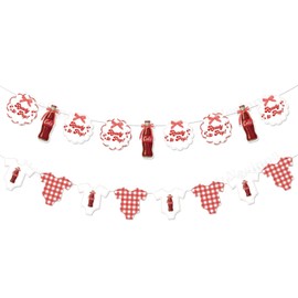 Soda Garland - Dirty Soda Bar Sign, She's Ready to Pop Baby Shower Gender Reveal Party Decorations
