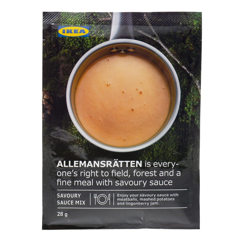 Ikea ALLEMANSRATTEN Cream Sauce Mix Packets for Meatballs 28g -