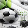 AILONEN Soccer Football Themed Bedding Set Twin Size,3-Piece Comforter Set