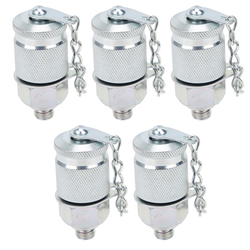 5Pcs Hydraulic Testing Adapter Thread Test Coupling Connectors Pressure Measuring