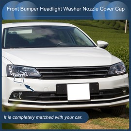 INFINAUTO Front Right Bumper Headlight Washer Nozzle Cover Cap No.5C6955110 Bumper Trim Nozzle Cover for Volkswagen Jetta A6 2011-2014 Blue Plastic 1 Pcs