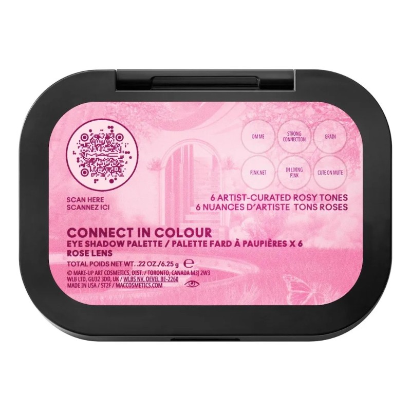 Paleta De Sombras Connect In Colour Color Rose Lens Mac