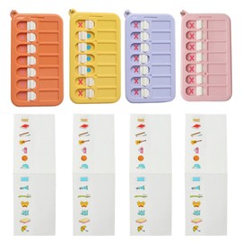 Ximimark 4 pcs Mini Portable Memo List Board Keychain, Suitable For To Do List Planner Teens Adults Reminder Student Supplies