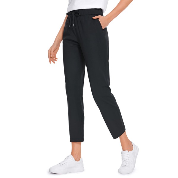 CRZ YOGA Womens High Waisted 4-Way Stretch Golf Capris 25"