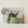 5pcs Japanese Matcha Whisk Set,Matcha Bowl with Spout,Tea Spoon,Ceramic Whisk