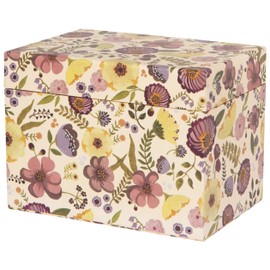 Now Designs Recycled Cotton Paper Recipe Card Box, Adeline