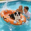 PUPTECK Dog Pool Float, Inflatable Dogs Raft for Pool with