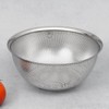 Stainless steel punching bowl, perforated bowl, 25.5cm fruit/vegetable washing bowl