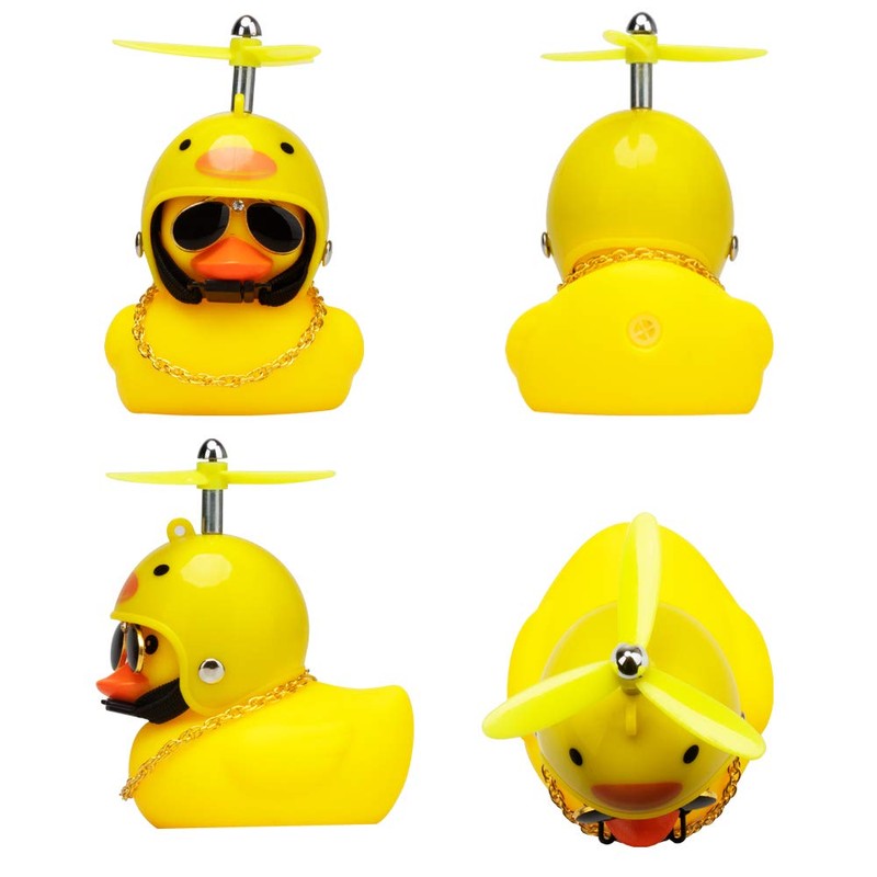 wonuu Rubber Duck Car Decorations Cute Yellow Duck Car Dashboard