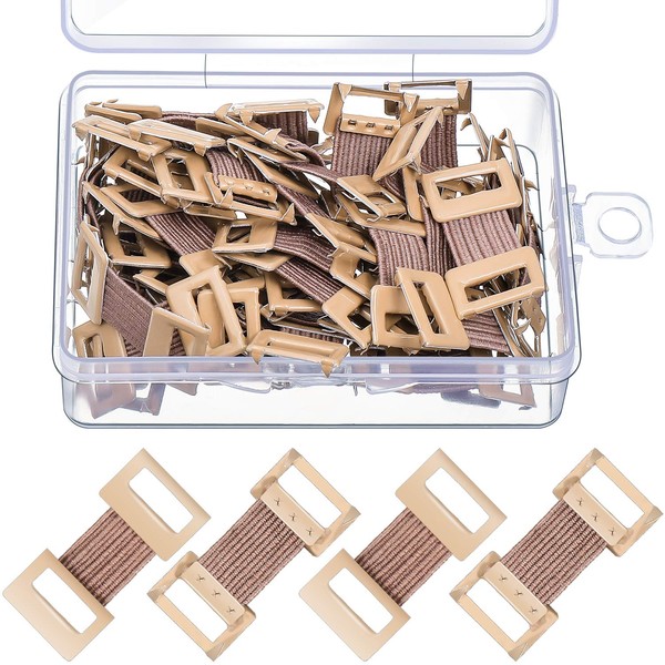 Elastic Bandage Clips Bandage Wrap Clips Stretch Metal Clips with Plastic Storage Box Replaceable Wrap Clips for Various Types Bandages (50 Pieces)