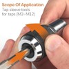 2PCS Tap Socket Set, Extraction Tool with Adjustable Jaws, Suitable