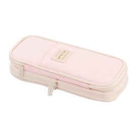 Zipper Pencil Case Pen Bag Organizer School Office Cosmetic Stationery Storage- Spacious 22x11x6.5cm Multi-Compartment Stationery Organizer