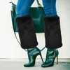 BESPORTBLE Faux Fur Fuzzy Leg Warmers, Furry Boot Covers for