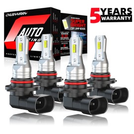 CHUSYYRAY 9005 9006 LED Headlights High Low Beam Bulbs 100W Super Bright 6000K Combo Pack