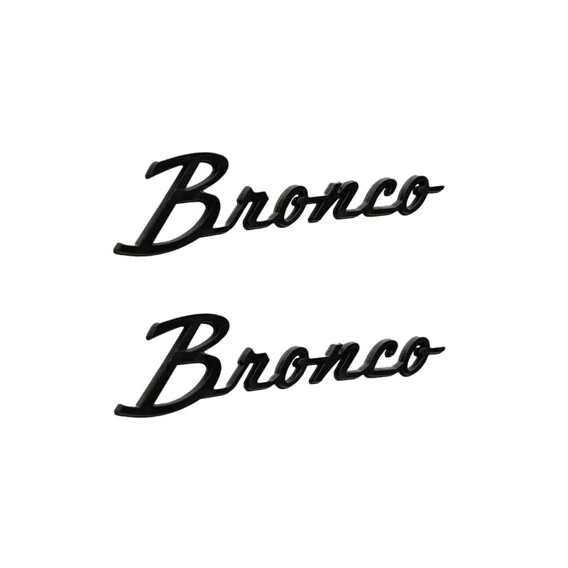 2021-2024 Ford Bronco Classic Gloss Black Fender Badge Kit M-1447-BSGS