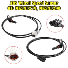 Topteng 2Pcs ABS Wheel Speed Sensor Rear Left/Right for Mitsubishi Fuso Canter Presti 3.0 MK585279, MK585280 0265008709, 0265008710