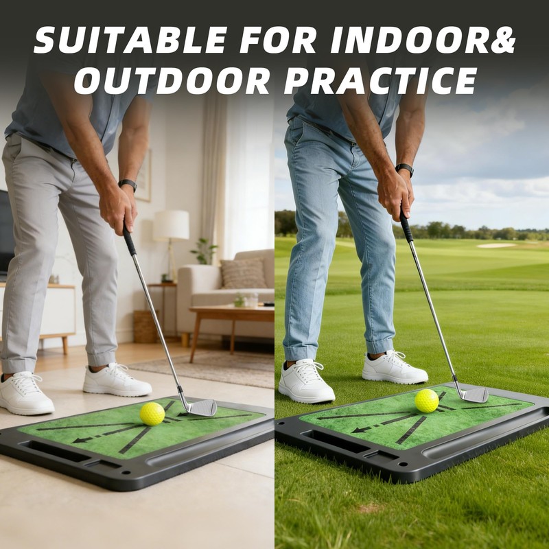 Kasinali Golf Hitting Mats Practice Mat Outdoor Indoor Training Chipping