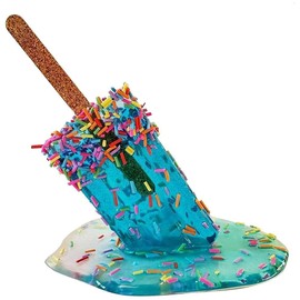Escultura de paleta de fusión, manualidades de estatuas frescas de verano, adornos de paleta de fusión estatuas de helado, estatuas de caramelo para decoración del hogar, manualidades