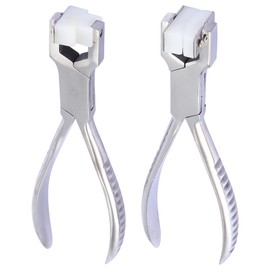 Aswalling 2 Pcs Ring Making Kit Chain Nose Pliers Bending and Wrapping Metal Tool Stainless Steel Ring Bender Ring Bending Tool