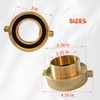 Brass Fire Hydrant Adapter 2-1/2" NST/NH Female x 2" NPT