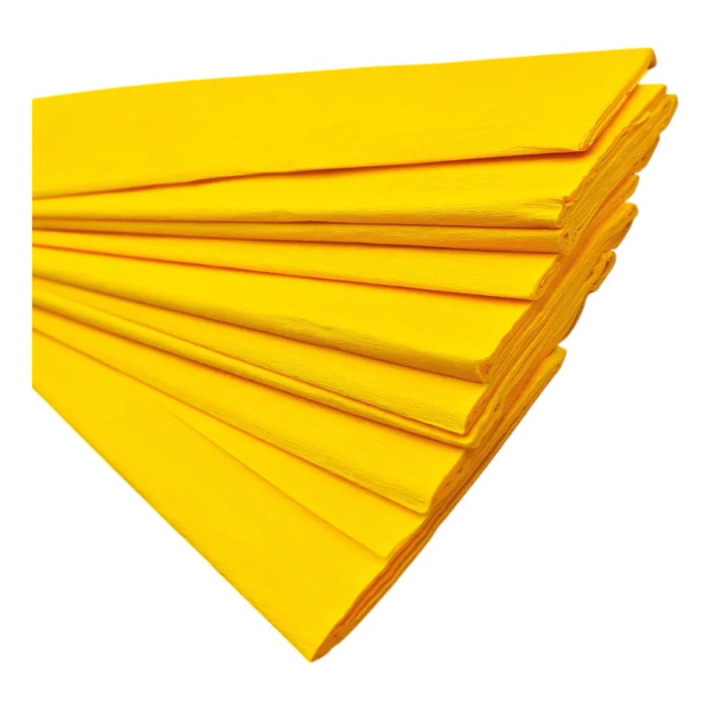 Paquete De 10 Papel Crepe Un Color Pascua 200cm X