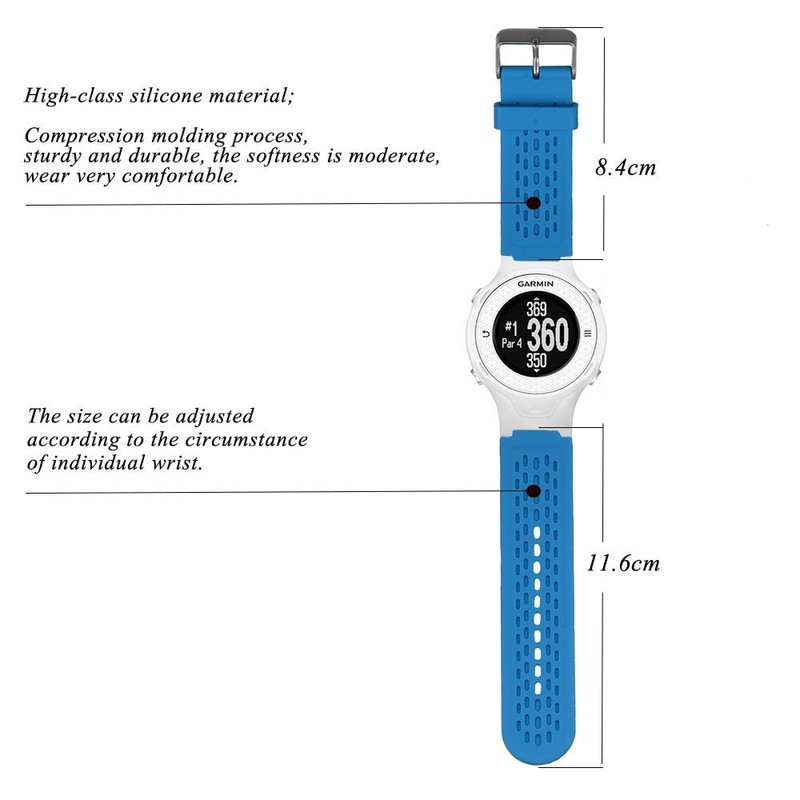 Band for Garmin Approach S2/S4, Silicone Wristband Replacement Watch Band