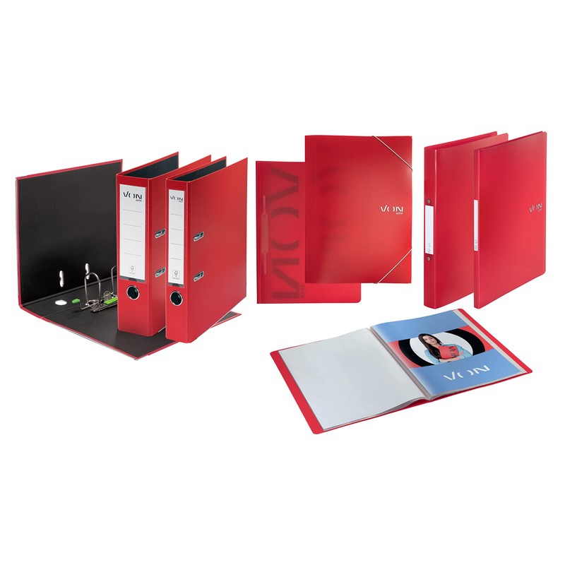 VON Leitz 30070025 A4 Folder with Elastic Band, Polypropylene Plastic,