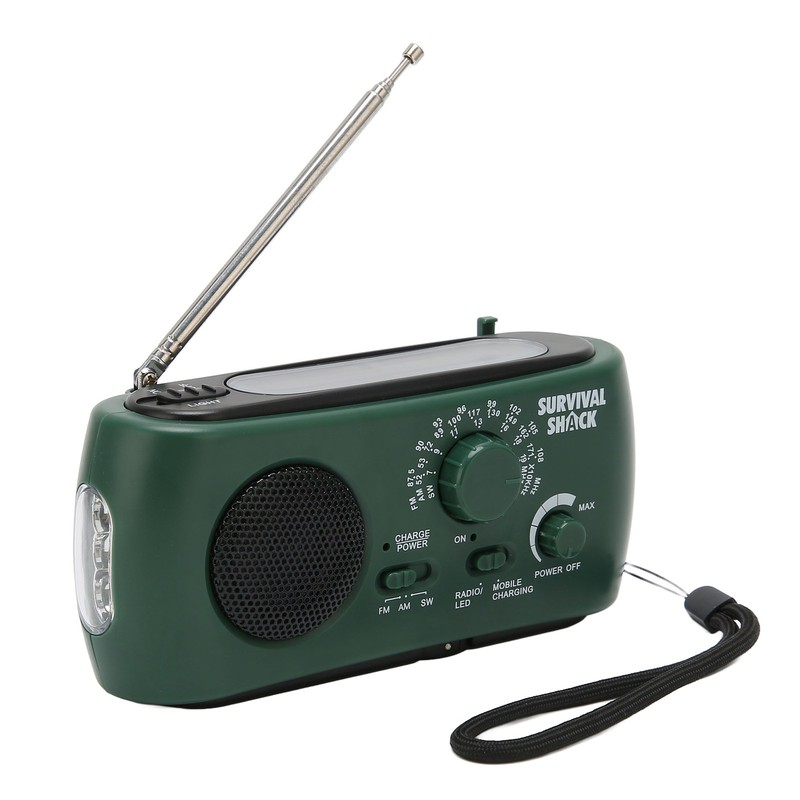 Hand Crank Radio Portable Practical LED Torch Outdoor Multi Band