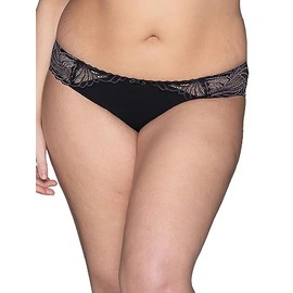 Vanity Fair Women's Flattering Lace Panties: Lightweight & Silky with Superior Stretch, Onyx Black