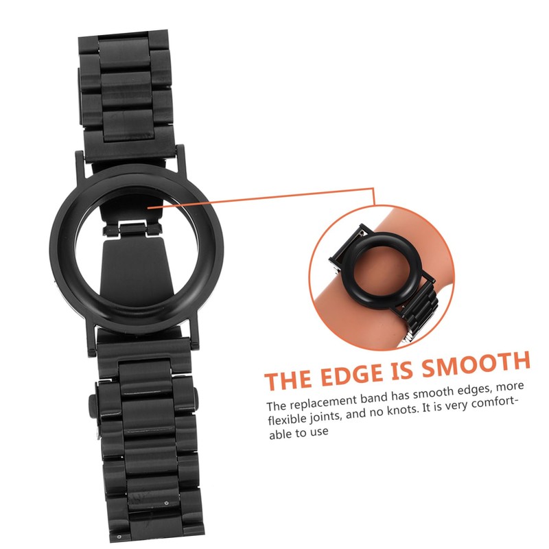 jojofuny Watch Band with Anti-lost Protective Case for Steel Strap