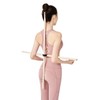 Yoga Stick Posture Correction Shoulder Waist Stretching Bar Pilates Posture Correction Stretching/Black