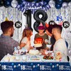 18th Birthday Decorations for Boys Men Girls Dark Blue, HAPPY